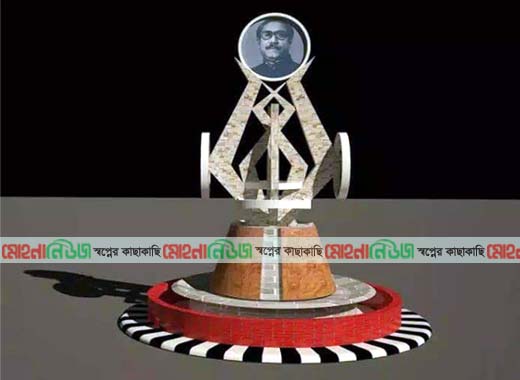 লক্ষ্মীপুরে নির্মাণ হচ্ছে বঙ্গবন্ধু শেখ মুজিব ম্যুরাল