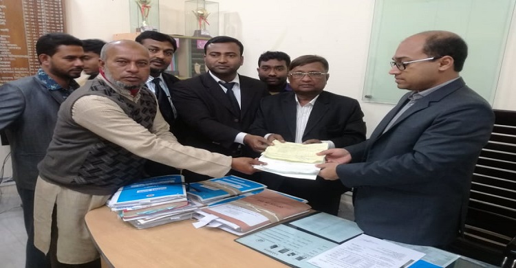 চেয়ারম্যান পদে আনোয়ারুল হকের মনোনয়নপত্র দাখিল