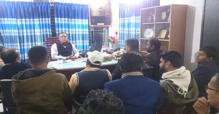 কমলনগর প্রেসক্লাবের সদস্যদের সঙ্গে ওসির মতবিনিময়