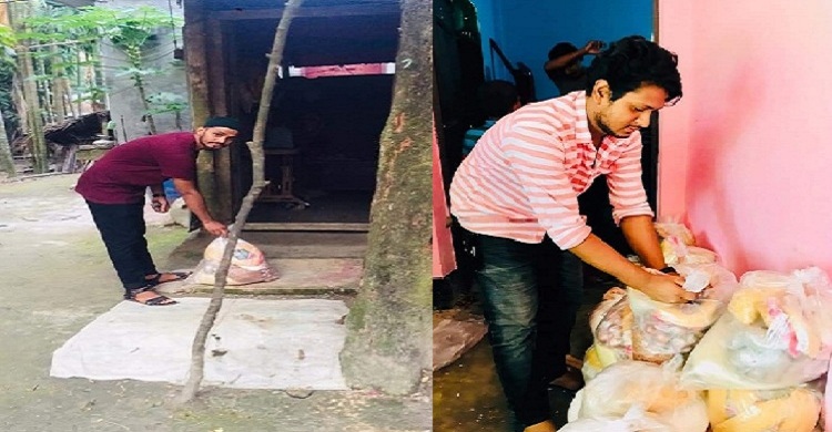 পকেট খরচ বাঁচিয়ে ছাত্রদের মানবিকতা