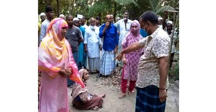 সোনাগাজীতে করোনা সন্দেহে শাশুড়িকে রাস্তায় ফেলে গেলেন পুত্রবধূরা