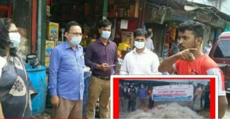 রায়পুরে মাস্ক না পরায় ভ্রাম্যমান আদালতে ১১জনের জরিমানা