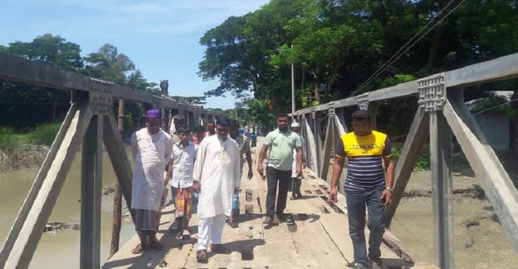 মতিরহাট-তোরাবগঞ্জ সড়কে নির্মাণ হলো বেইলী ব্রিজ