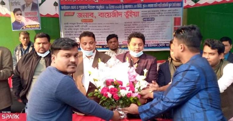 রায়পুরে ফুটবল টুর্ণামেন্টের ফাইনাল খেলা ও পুরস্কার বিতরণ