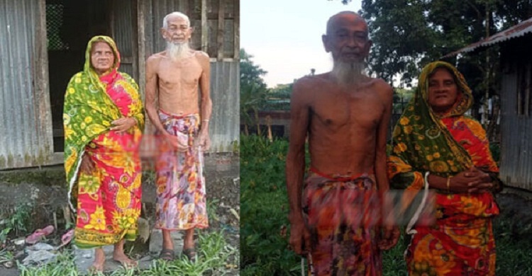 সংসারের অভাবে পরনের কাপড় নেই, স্ত্রীর ওড়না পরেন স্বামী!