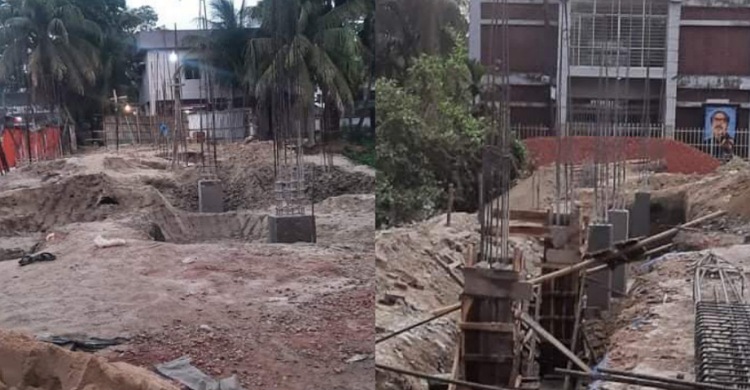 সরকারি জমিতে ভবন নির্মাণের পাঁয়তারা করছেন রামগতির মেয়র !