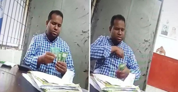 রায়পুরে সাবরেজিস্ট্রারের অফিসে বসে ঘুষ নেন ঝাড়ুদার