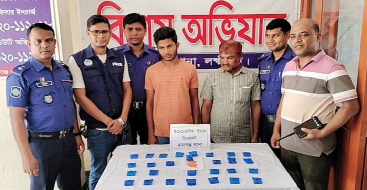 ৭ হাজার ইয়াবাসহ দুই যুবক পুলিশের জালে
