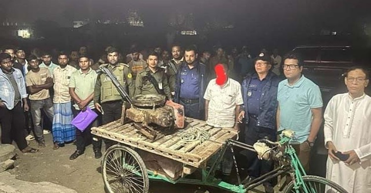 রায়পুরে অবৈধভাবে বালু উত্তোলনের দায়ে বৃদ্ধের কারাদণ্ড